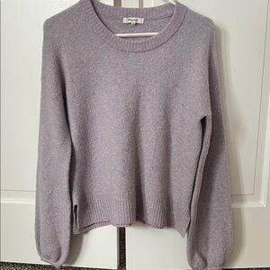Madewell Lavender Crew Neck Sweater